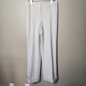 AT Studio Wmns Wool Cashmere High Rise Cuffed Wide Leg Dress Pants-Size 6 (NWT)